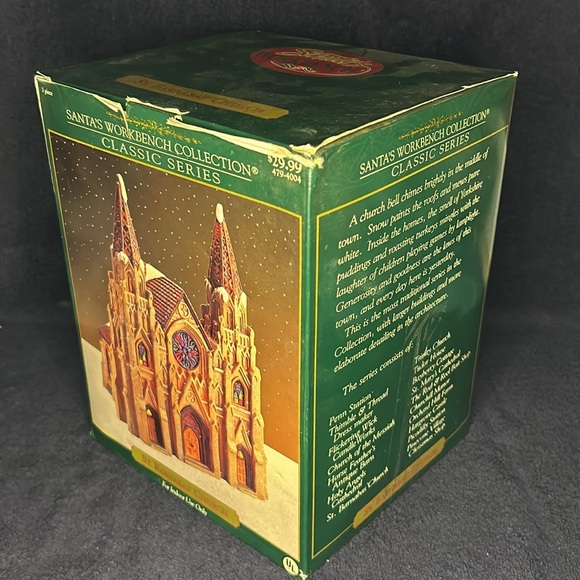 Lighted St. Barnabas’ Church by Santa’s Workbench, Classic Series, 1999 vintage - Picture 8 of 9